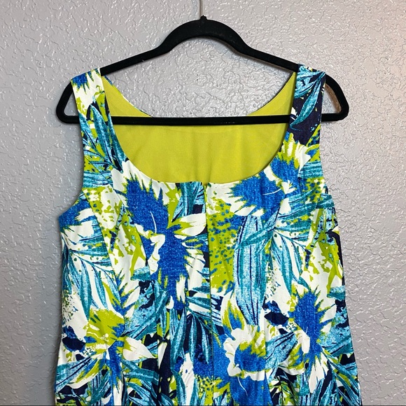 NINE WEST FLORAL HIGH NECK DRESS {12} - Picture 5 of 8